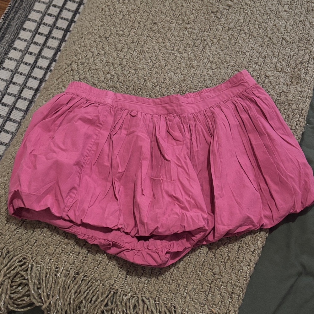 Free People Bubble Hem Pink Skort